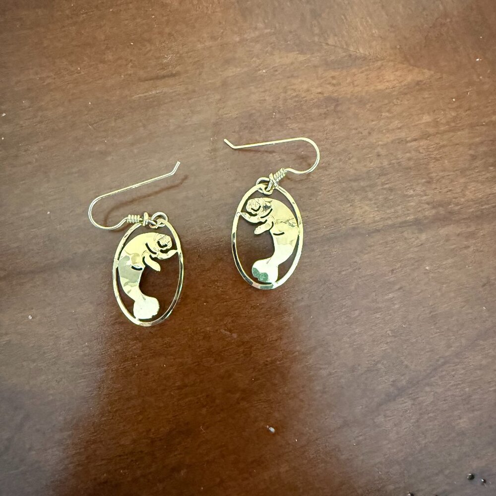Cute Manatee Earrings!